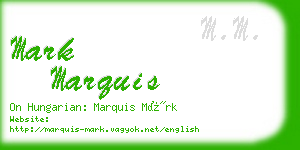 mark marquis business card